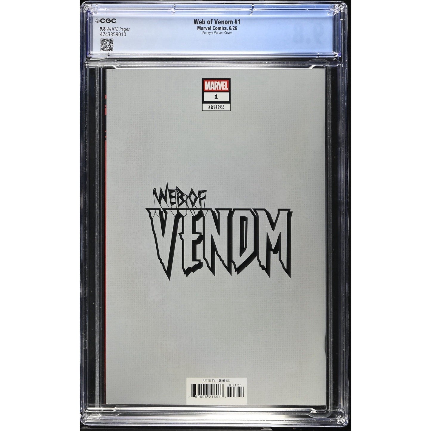 Web of Venom #1 CGC 9.8 Juan Ferreyra Foil Variant Cvr Marvel NM/M Marvel Comic