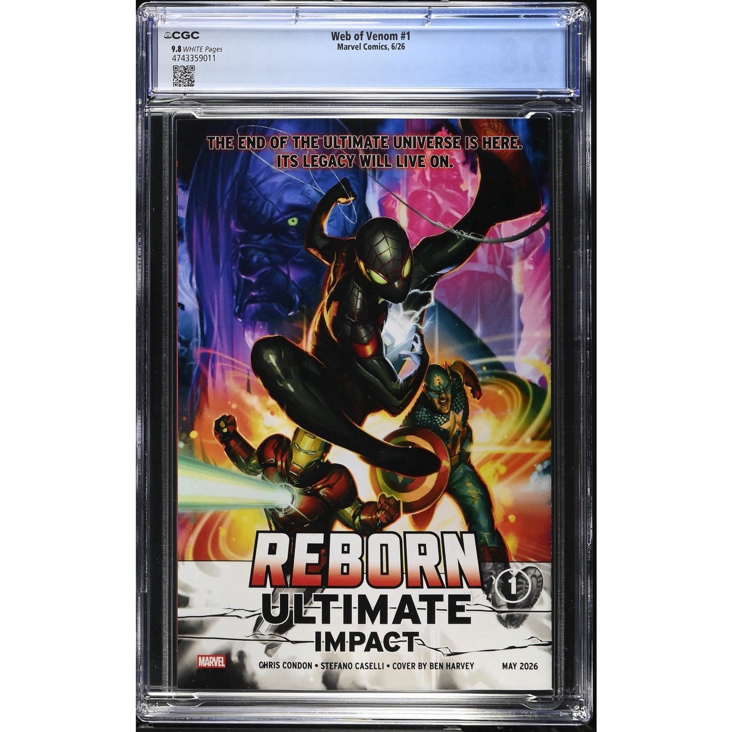 Web of Venom #1, CGC 9.8, Web of Spider-Man #1 Cover Homage (2026)