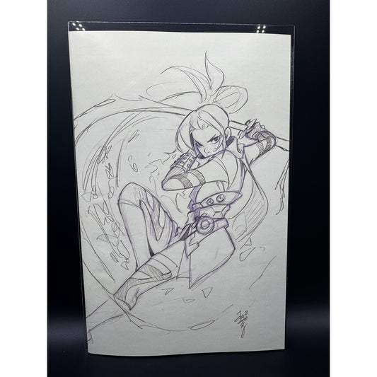 Marvel Rivals #1 SDCCPeach Momoko Psylocke Sketch LTD 700 2025 w/ COA
