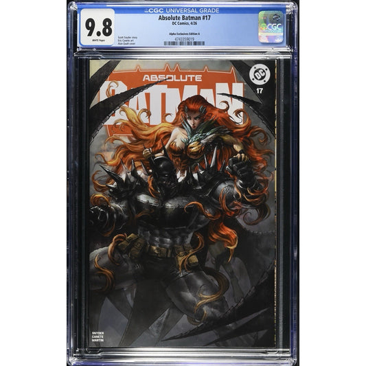 Absolute Batman #17 CGC 9.8 Alpha Exclusives Alan Quah Variant NM Ltd 3000