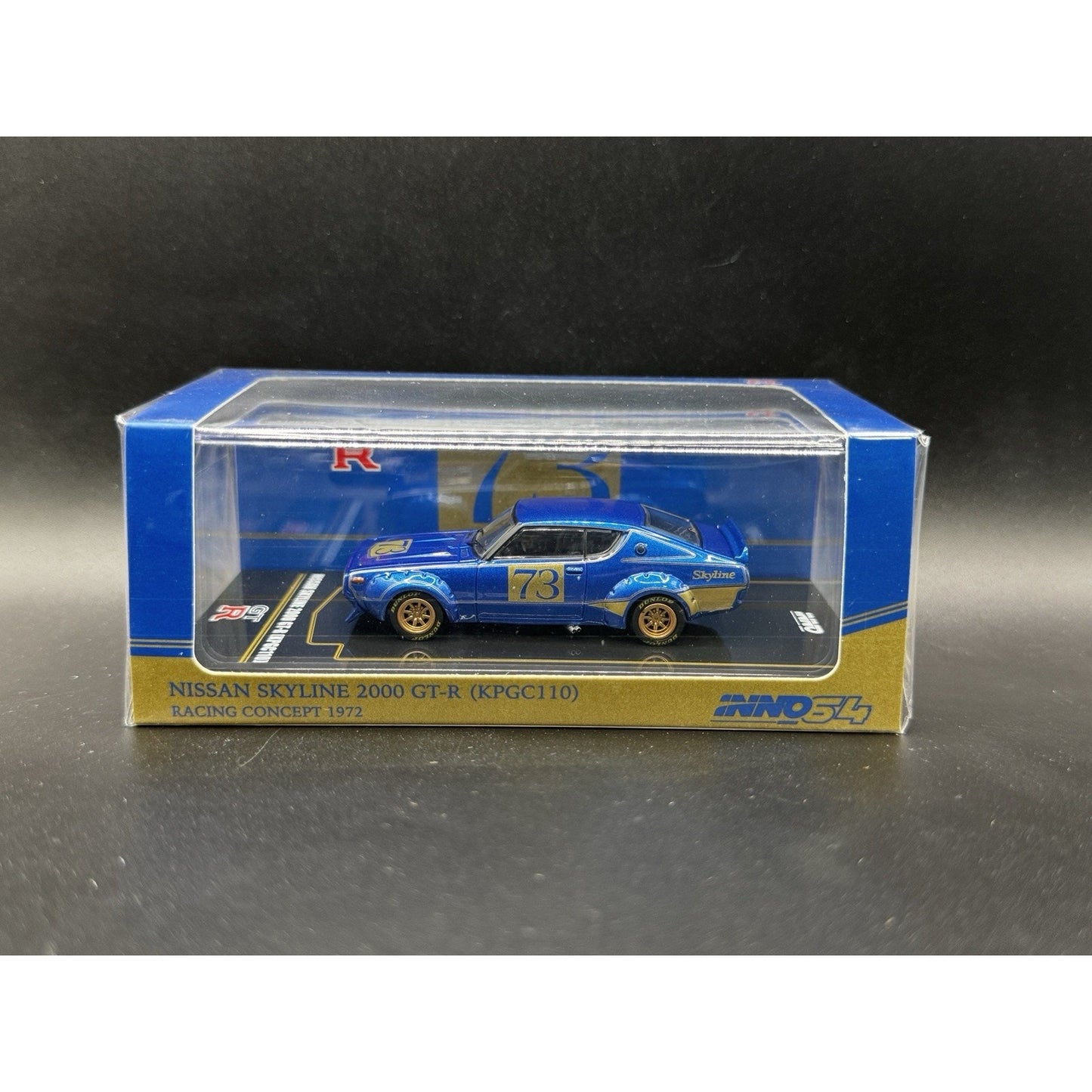 Inno Models 1:64 Nissan Skyline 2000 GT-R (KPGC110) Racing Concept Blue