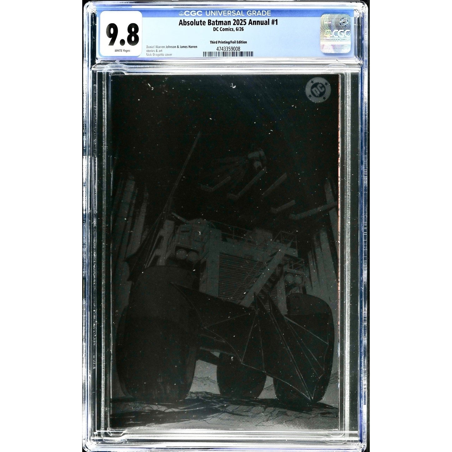 Absolute Batman 2025 Annual #1 FOIL CGC 9.8 third printing