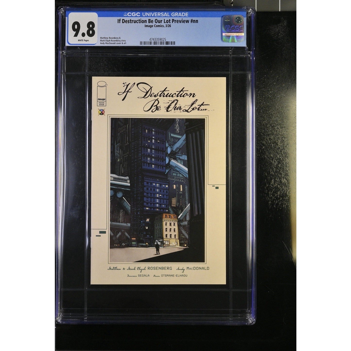 CGC 9.8 IF DESTRUCTION BE OUR LOT/ODIN #1 Preview Ashcan Promo Image Comics 2026
