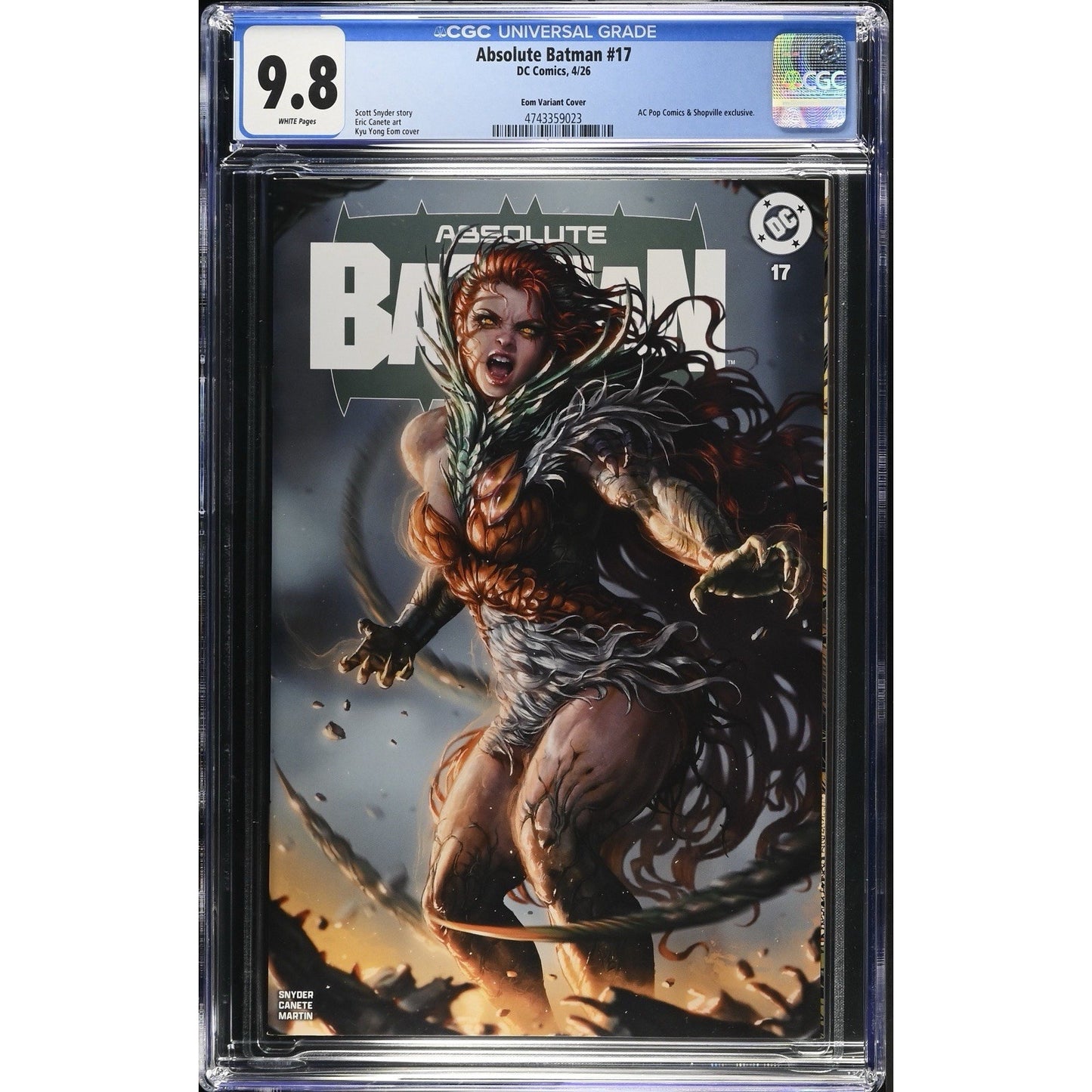 Absolute Batman 17 CGC 9.8 - Eom AC Pop 2026 Megacon Exclusive Trade