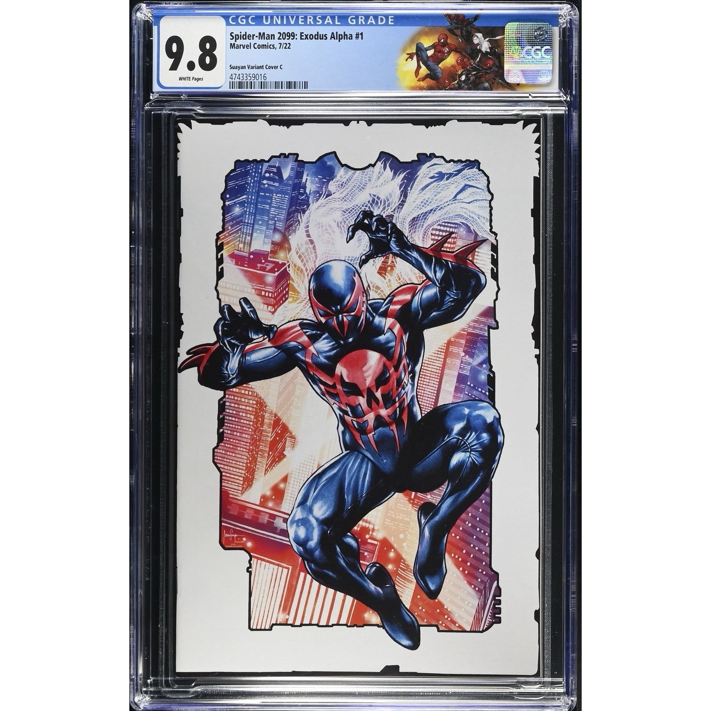 Spider-Man 2099: Exodus Alpha #1 CGC 9.8 Custom Label Mico Suayan Virgin