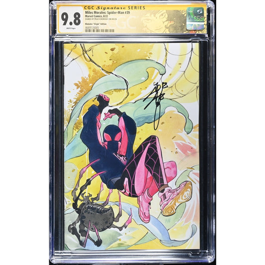 CGC SS 9.8 Miles Morales: Spider-Man #39 Peach Momoko Variant Virgin