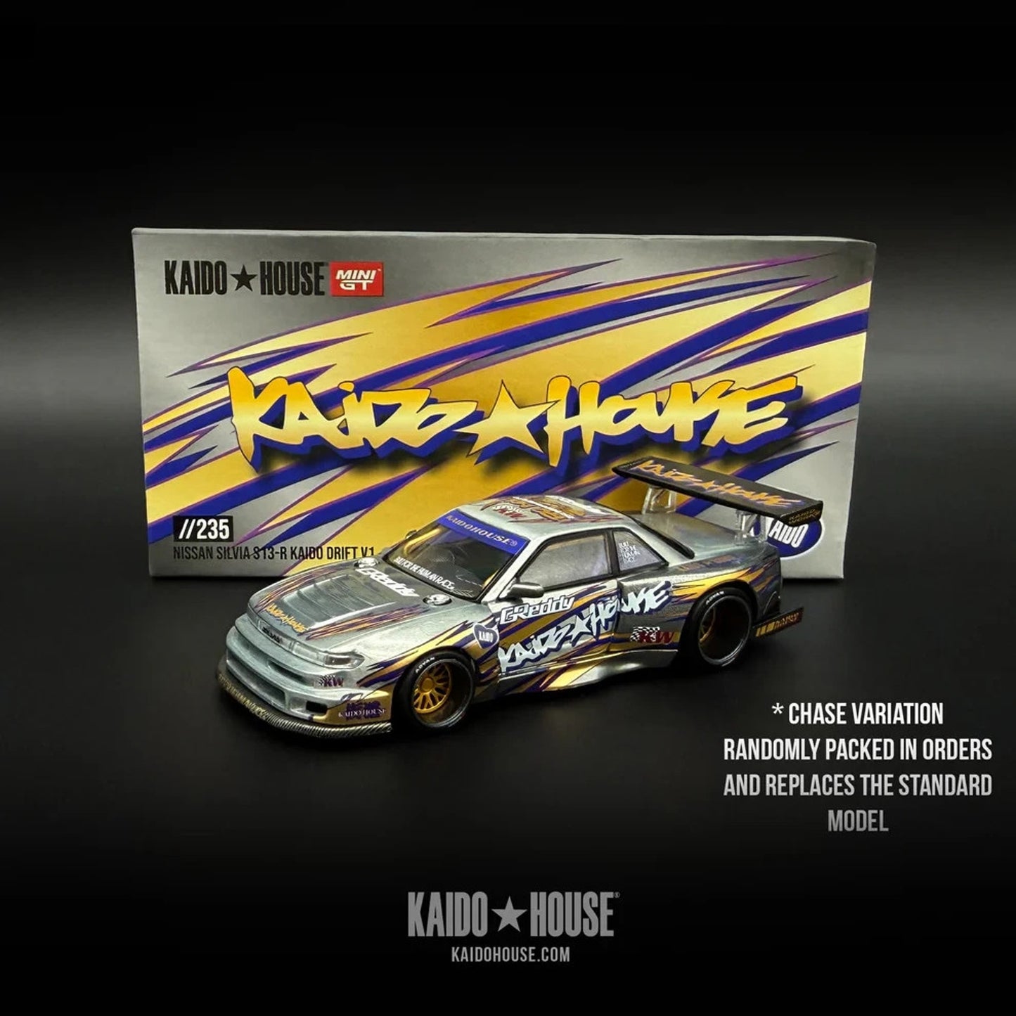 CHASE - Kaido House Nissan Silvia S13-R Kaido Drift V1 Greddy Gray #235