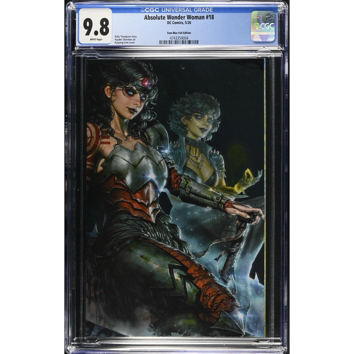 CGC 9.8 - Absolute Wonder Woman #18 - Kyuyong Eom Blue Virgin Foil Edition