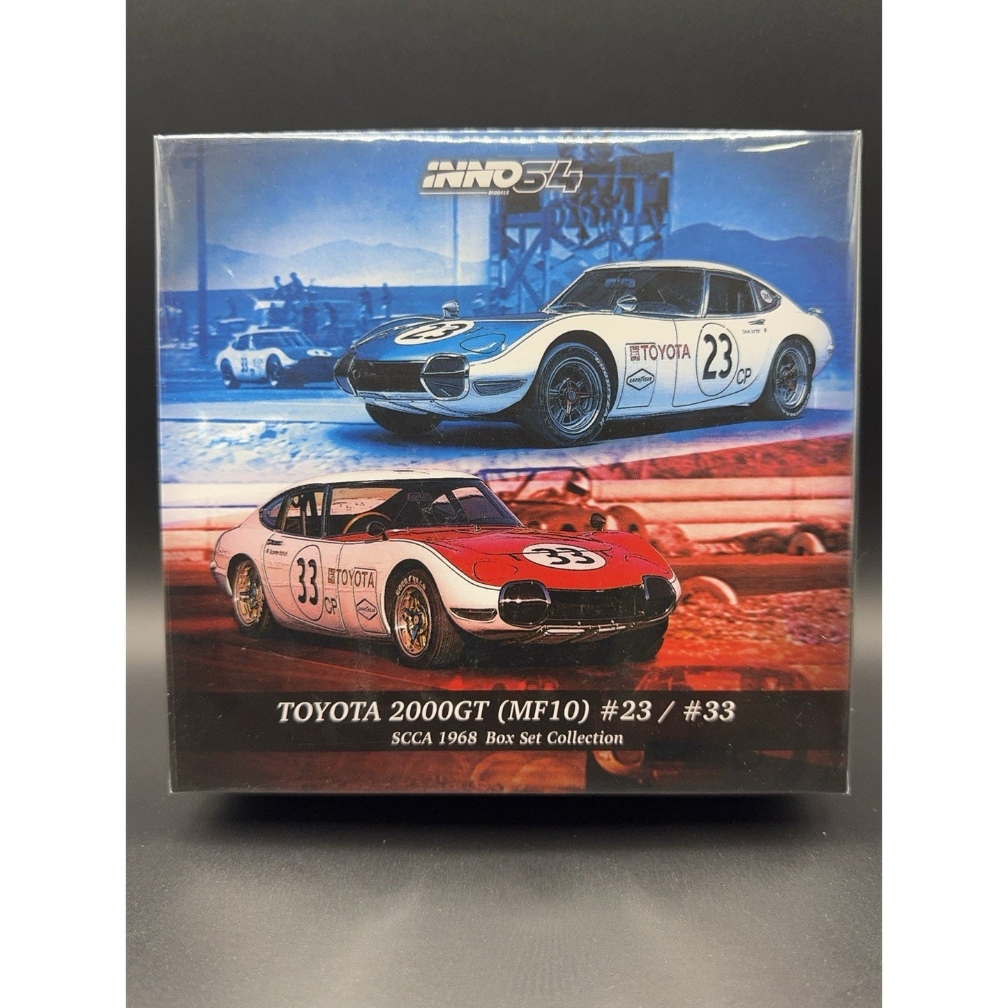 INNO 64 Toyota 2000GT MF10 #23 & #33 1968 SCCA 2-Piece Box Set 1/64