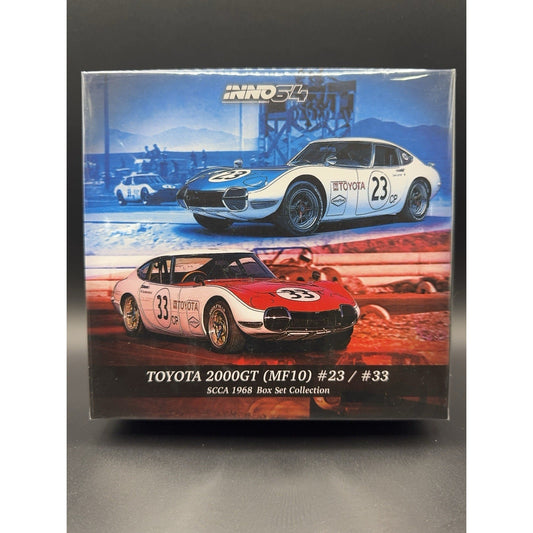 INNO 64 Toyota 2000GT MF10 #23 & #33 1968 SCCA 2-Piece Box Set 1/64