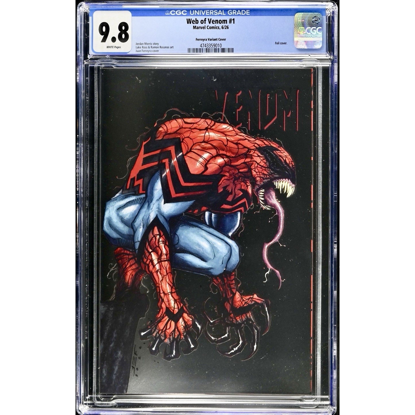 Web of Venom #1 CGC 9.8 Juan Ferreyra Foil Variant Cvr Marvel NM/M Marvel Comic