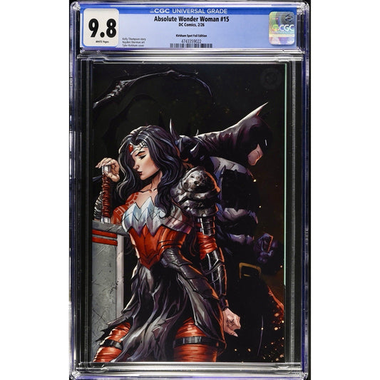 Absolute Wonder Woman #15 CGC 9.8 Tyler Kirkham Secret Virgin Spot Foil Edition