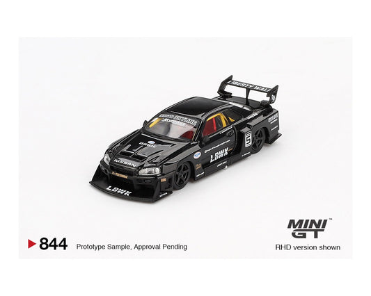 Mini GT 1:64 Nissan LB-ER34 Super Silhouette SKYLINE – Black