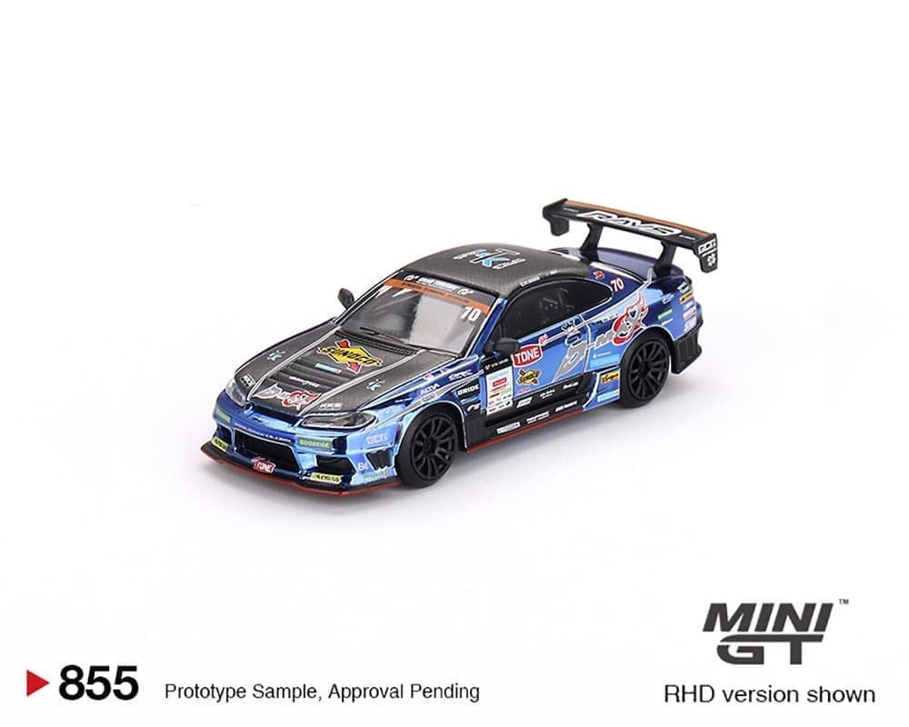 Mini GT 1:64 Japan Exclusive Nissan Silvia (S15) D-MAX #70 D-MAX Racing 2023 D1 Grand Prix Limited Edition