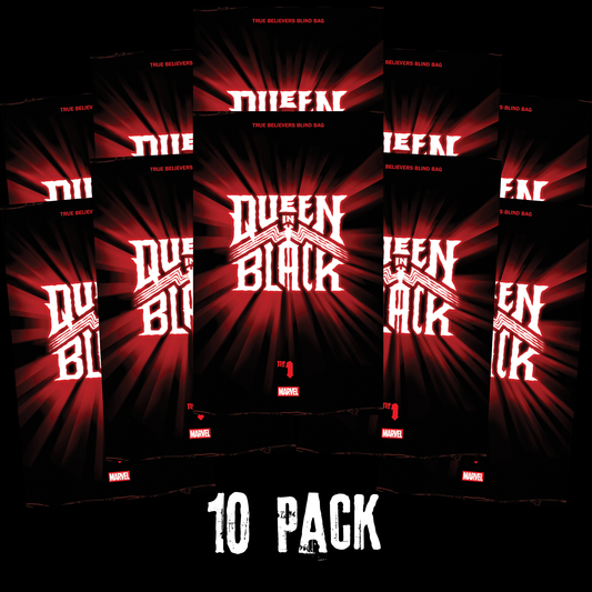 QUEEN IN BLACK #1 TRUE BELIEVERS BLIND BAG - 10 PACK BUNDLE