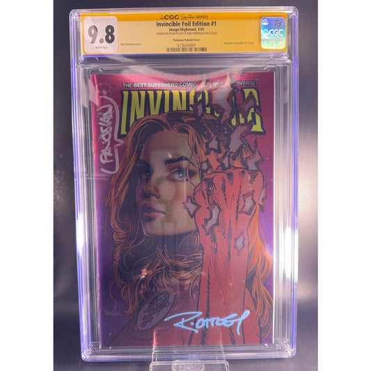 CGC SS 9.8 Invincible #1 Foil MegaCon Exclusive SIGNED by PANOSIAN & OTTLEY 1500