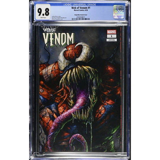 Marvel Comics Web of Venom #1 Variant Cover Limited Edition Johnny Desjardins