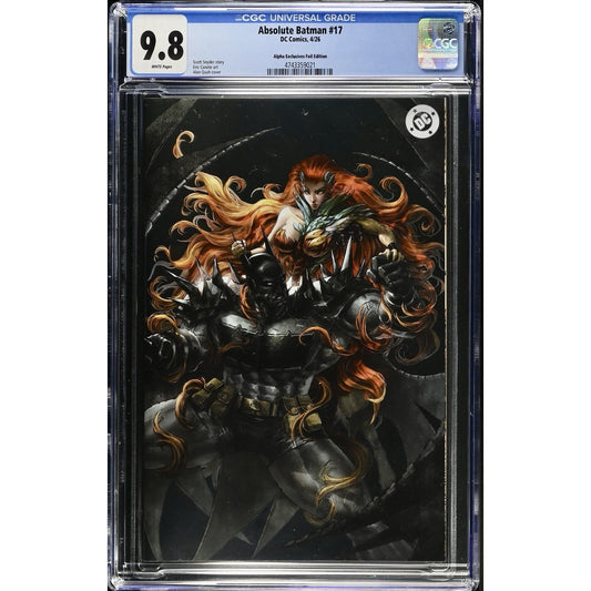 Absolute Batman #17 CGC 9.8 Alpha Exclusives Quah Virgin Foil Edition LTD 1000