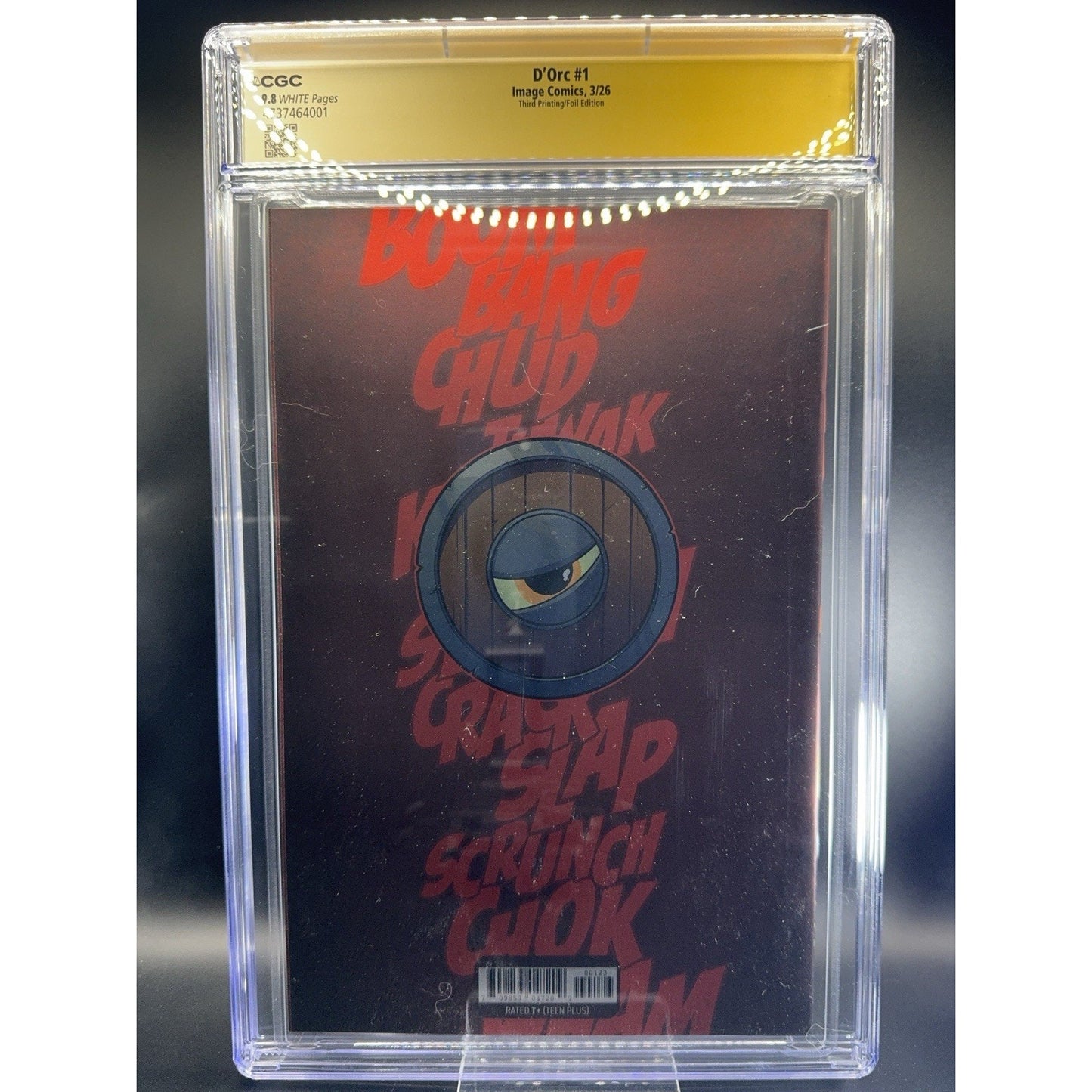 D'ORC #1 3rd Print CGC SS 9.8 Brett Bean Exclusive MEGACON Foil Variant Signed
