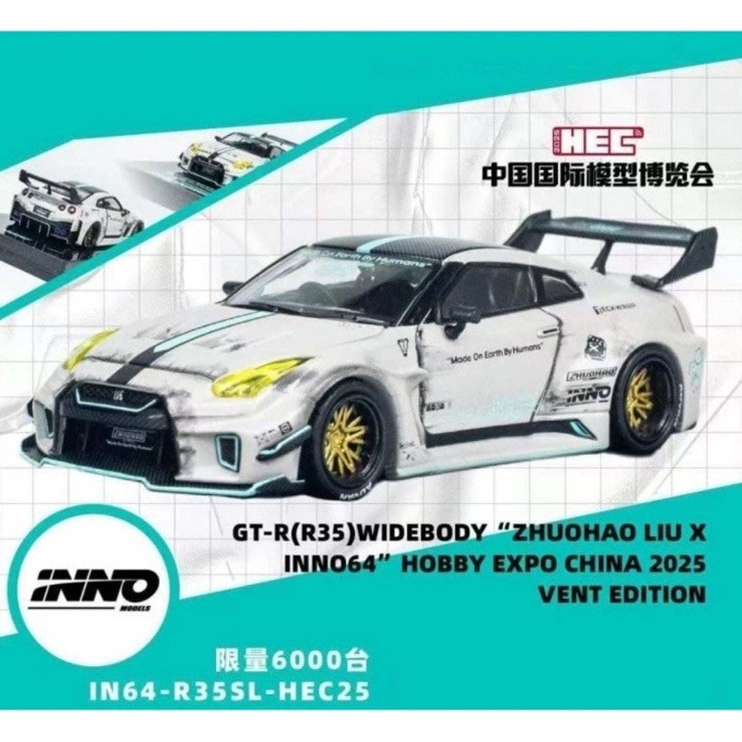 INNO64 LBWK Nissan GT-R (R35) Widebody "Zhuohao Liu X INNO64" HEC 2025 Exclusive