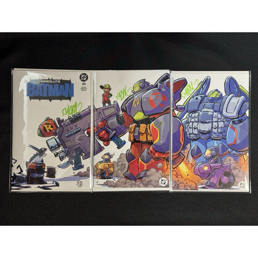 DC Absolute Batman #20 Connecting Cover Set Signed Skottie Young w/ COA