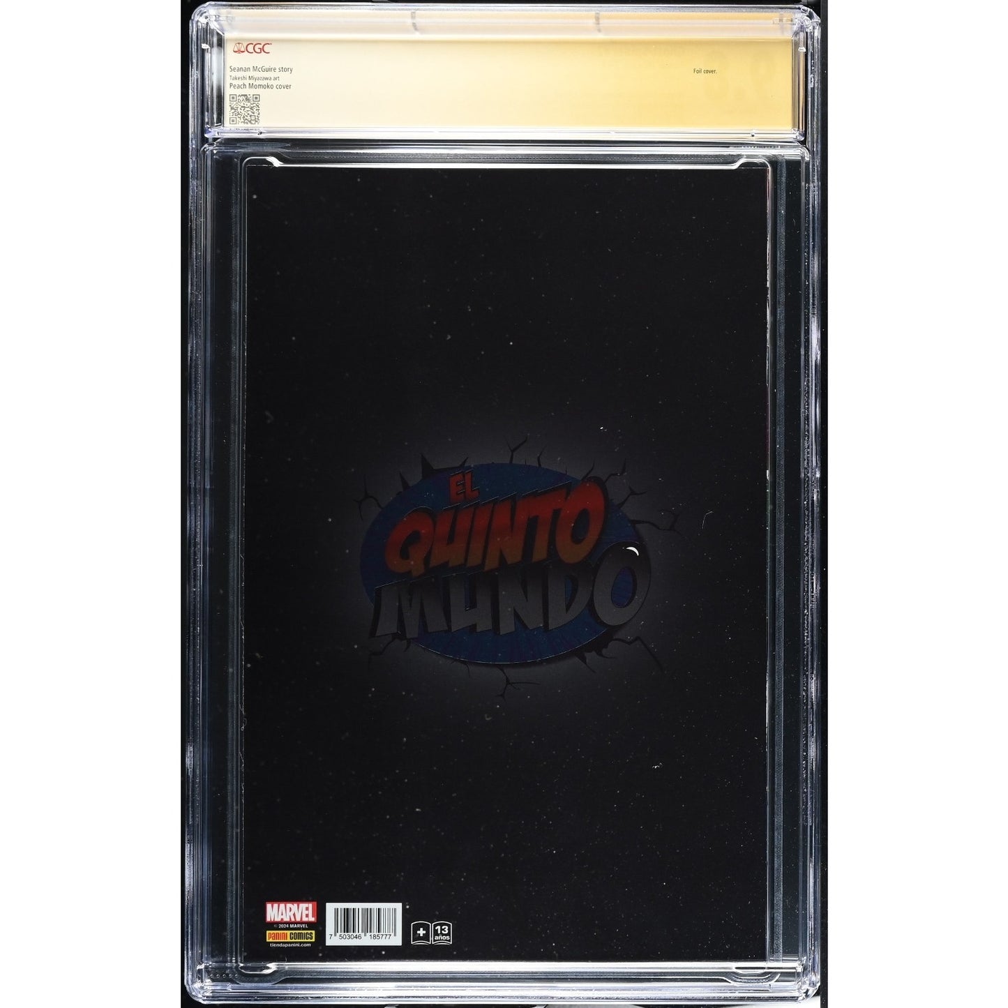 Ghost-Spider #2 CGC SS 9.8 Mexican Foil Peach Momoko Variant Signed by Peach