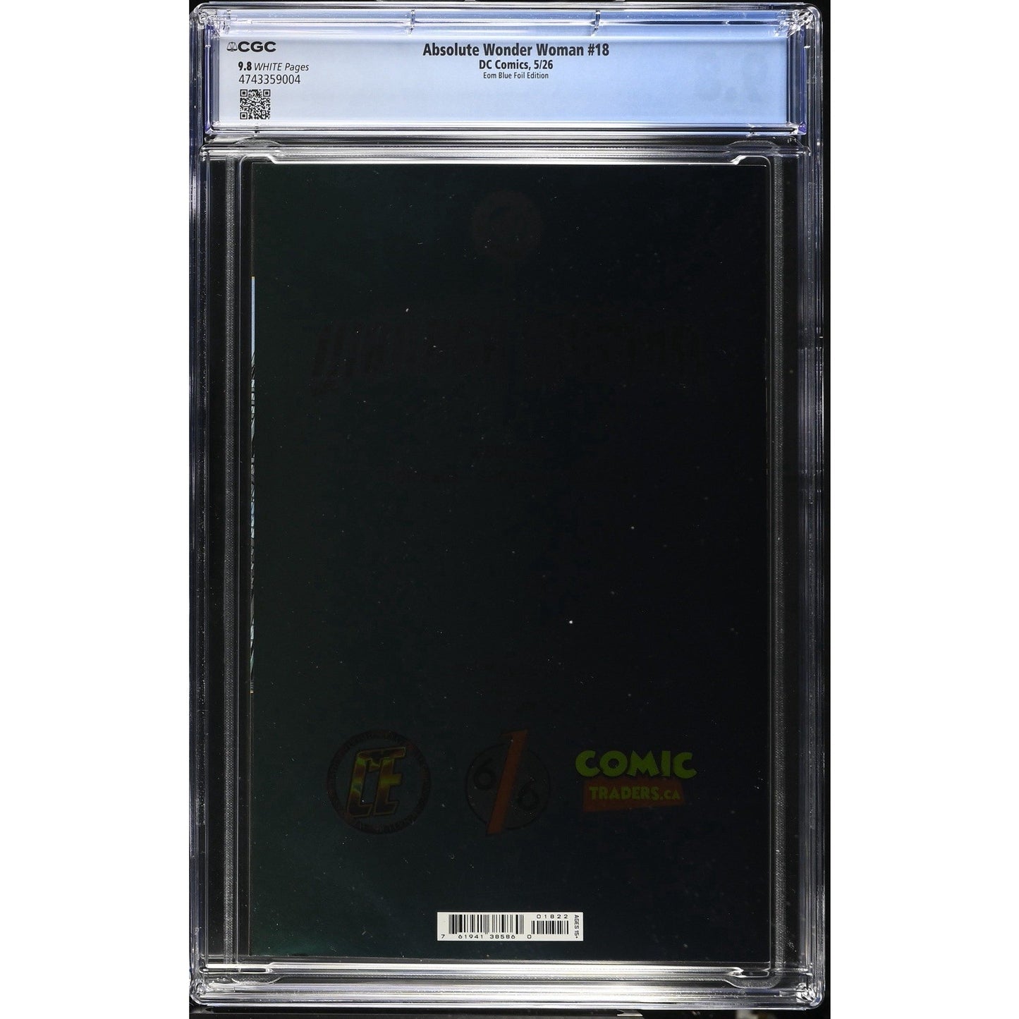 CGC 9.8 - Absolute Wonder Woman #18 - Kyuyong Eom Blue Virgin Foil Edition