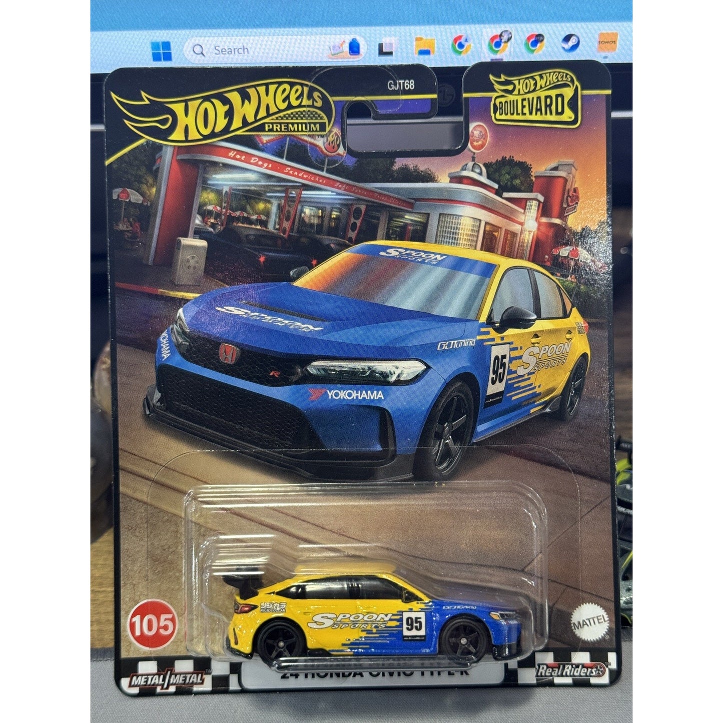 NEW 2024 Hot Wheels Premium Boulevard #105 ‘24 Honda Civic Type-R
