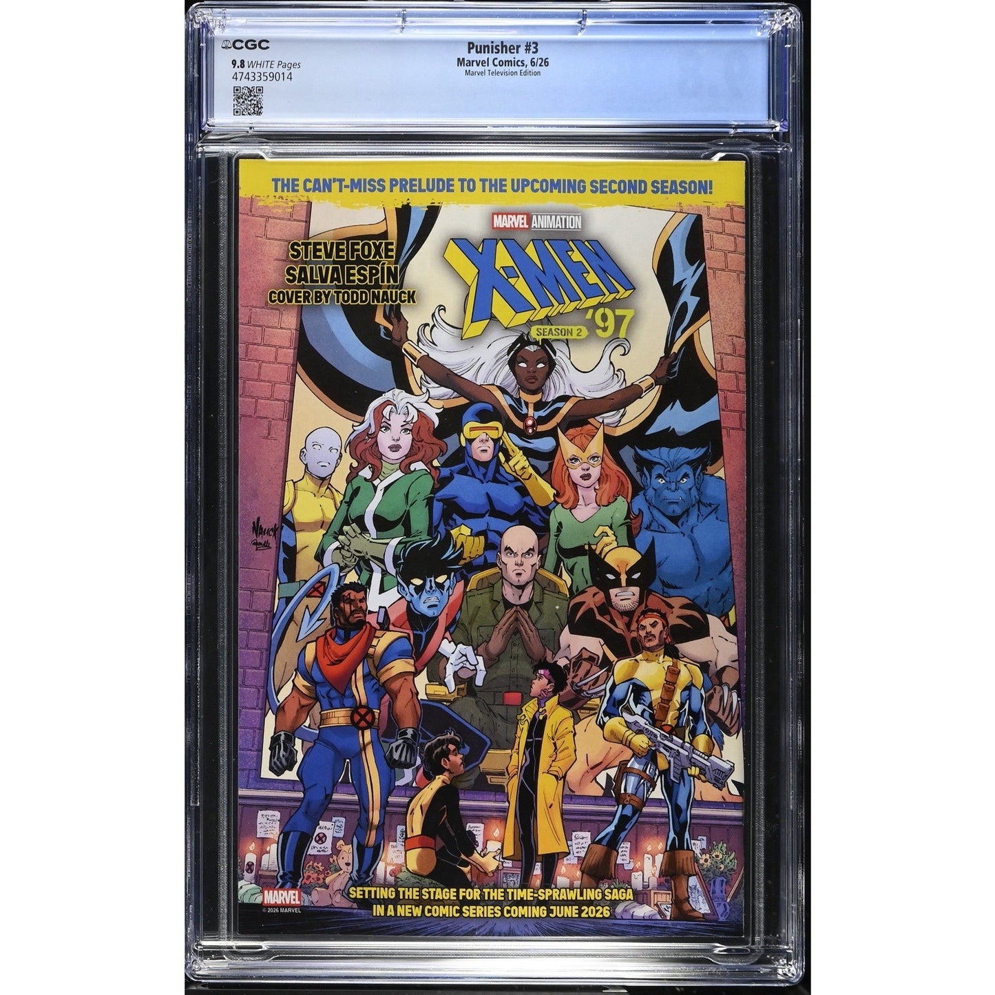 Punisher #3 CGC 9.8 Marvel Television Jon Bernthal Variant 1st Print 2026